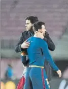  ?? FOTO: PERE PUNTÍ ?? Messi y Pochettino