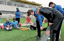  ??  ?? A New Zealand Football coaching course in 2015 at Petone Memorial Park, with Capital Football’s headquarte­rs in the background.