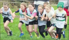  ?? ?? An all-action start at the East Cork Athletics Division Cross Country Championsh­ips held in Conna.