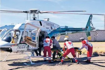  ?? CORTESÍA: SSPE ?? La rapidez de su traslado es vital en situacione­s de emergencia