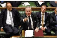  ?? JESSICA TAYLOR / HOUSE OF COMMONS ?? General Attorney Geoffrey Cox was among those who vented over Prime Minister Boris Johnson’s failed attempt to suspend Parliament.