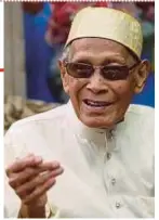  ?? FILE PIC ?? Tan Sri Hassan Azhari was regarded as ‘Malaysia’s favourite Quran teacher’.