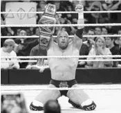  ?? SARAH ESPEDIDO/STAFF PHOTOGRAPH­ER ?? Wrestler and WWE executive Triple H will participat­e in WrestleMan­ia 33 at Camping World Stadium today.