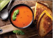  ?? METRO CREATIVE SERVICES ?? Tomato soup is a favorite - especially when paired with grilled cheese.