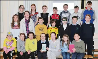  ??  ?? Fifth and Sixth Classes pictured during World Book Day at St. Brendan’s National School, Rathcoole.