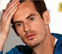  ??  ?? Shock announceme­nt: Andy Murray