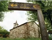  ??  ?? The Camino de Santiago is well signposted for both walkers and cyclists, with old stone churches and
farmhouses along the way.