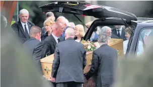  ?? Pictures: Sean Hansford ?? Accrington Crematoriu­m was packed for the funeral of long-standing councillor Wendy Dwyer (below)