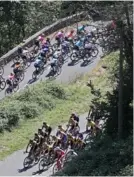  ?? AFP ?? La octava etapa del Tour de Francia fue de exigencia total en los Pirineos.