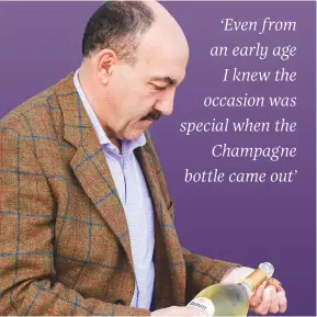  ??  ?? Above: Basset gave
Decanter a unique insight into Champagne styles and the houses that make some of his favourite cuvées (right)