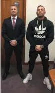  ?? Photo: Instagram ?? Conor McGregor with solicitor Graham Kenny.