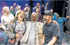  ?? THE CANADIAN PRESS FILES ?? The cast of Come From Away, are shown in 2016. Canadian musical Come From Away is adding to its growing list of award nomination­s with nods from the Tony Awards including a nomination for best musical.