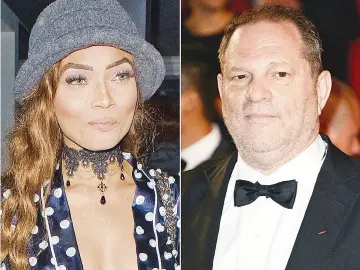  ??  ?? Aspiring British actress Kadian Noble is accusing Weinstein of inviting her to a hotel room in France and sexually assaulting her.