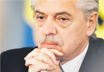  ?? ?? El expresiden­te Alberto Fernández (2019-2023) está bajo investigac­ión judicial, junto con varios de sus excolabora­dores cercanos.