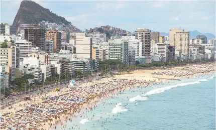  ?? ROSSANA HENRIQUES ?? Bairros quem têm facilidade de acesso à praia, como Leblon, Botafogo, Copacabana e Ipanema, estão entre os mais caros para locação