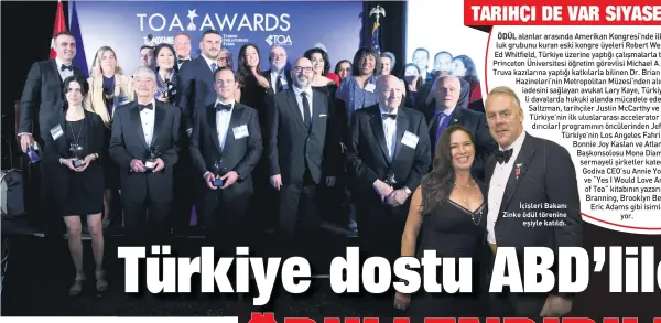  ??  ?? İçişleri Bakanı Zinke ödül törenine eşiyle katıldı.