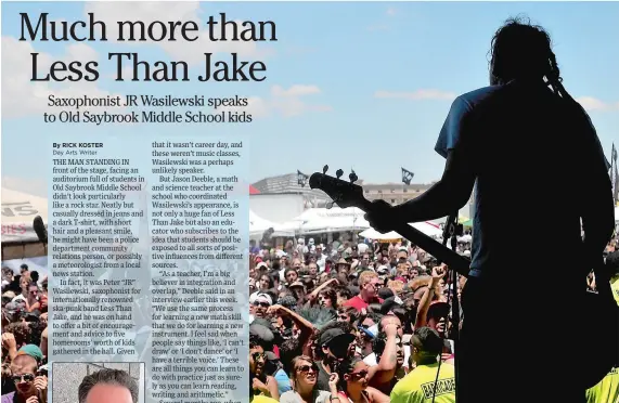  ?? NORM DETTLAFF, LAS CRUCES SUN-NEWS/AP PHOTO ?? Less Than Jake fans surf the crowd as the ska-punk band plays the Vans Warped Tour in Las Cruces, N.M., in 2009.