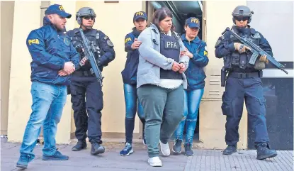  ?? Archivo ?? La abogada Julieta Bonanno en el momento de ser detenida