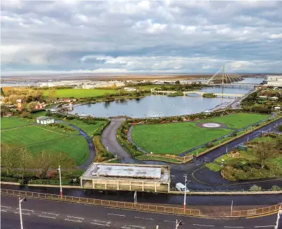  ??  ?? ● Above, the pumping station in the foreground, not far from the Marine Lake, could become a quirky new home