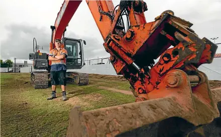  ?? SIMON O’CONNOR/STUFF ?? John Northcott will take part in a heavy metal showdown in Feilding later this week.