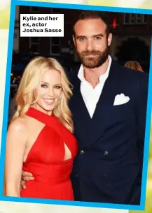  ??  ?? Kylie and her ex, actor Joshua Sasse