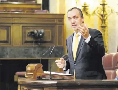  ?? Europa Press ?? Francisco Martínez Vázquez, exsecretar­io de Estado de Seguridad, en el Congreso de los Diputados.