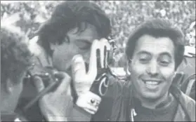  ?? FOTO: EFE ?? Urruti, emocionado tras parar el penalti que consumó el alirón en la Liga de 1985