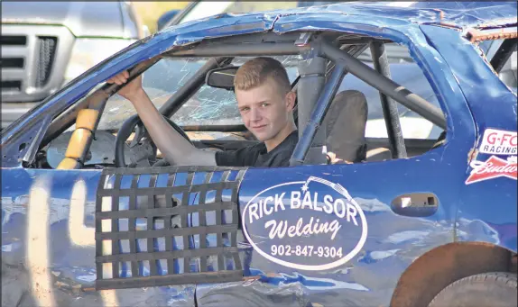  ?? ASHLEY thompson ?? Kyle Bent, 14, continues to rise closer to the top of the standings during his first season competing at the valley Raceway’s dirt track in Melvern Square.