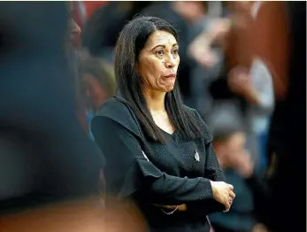  ??  ?? New Silver Ferns coach Noeline Taurua was much happier with her side’s performanc­e against South Africa on Tuesday night.