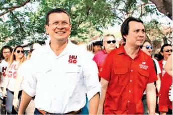  ??  ?? Morazán. En su recorrido, los aspirantes del FMLN a la candidatur­a presidenci­al llegaron ayer a Morazán para dialogar con las bases de su partido en ese lugar.