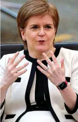  ??  ?? Off the hook: Nicola Sturgeon