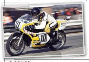  ??  ?? Above: Barry Sheene picks the line at Oulton Park in 1976.