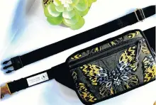  ?? CONTRIBUTE­D ?? Lori Lewis, who makes modern fanny packs through her business Petal and Crow in Halifax, believes COVID is partially responsibl­e for the resurgence of the bag first made popular in the 1980s. It’s a great way to store items like extra face masks.