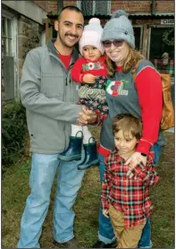  ?? ?? David and Miranda Yerton with their children Anya and Dean