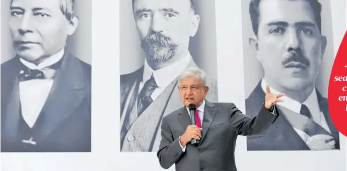  ?? REPÚBLICA/CORTESÍA ?? Andrés Manuel López Obrador, presidente electo de la