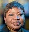  ?? PHOTO: REUTERS ?? Fatou Bensouda’s request to the ICC is the first to target Americans for alleged war crimes.