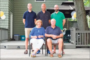  ?? Tom Pincince / Contribute­d photo ?? Brothers, left to right, Jon Pincince, Chris Pincince, Tom Pincince, and their parents, Roger Pincince and Colette Pincince.