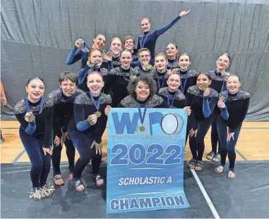  ?? THE OKLAHOMAN FILE ?? The Mustang High School varsity winter guard won first place at the recent Winter Guard & Percussion of Oklahoma state competitio­n in Jenks. The Mustang High School junior varsity team earned third place in its class, and the Mustang cadet team placed 13 of 20.