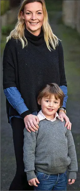  ??  ?? My boy Jack: With her son, four, who was labelled ‘overweight’