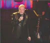  ?? The Associated Press ?? NIGHT OF MUSIC: Neil Diamond performs during the 49th annual Songwriter­s Hall of Fame Induction and Awards gala at the New York Marriott Marquis Hotel on Thursday in New York.