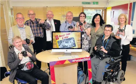  ??  ?? A bid for all Meeting the Renfrewshi­re Movie Makers and photograph­y groups in September at Paisley’s Disability Resource Centre