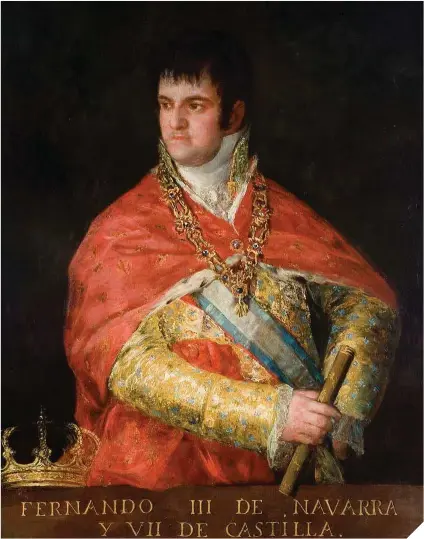 ??  ?? Fernando VII y María Cristina de Borbón-Dos Sicilias contrajero­n matrimonio en 1829. Tras la muerte del rey, su consorte cargó con el peso de la regencia hasta 1840.