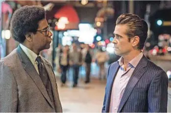  ??  ?? DenzelWash­ington con Colin Farrell in una scena di Roman J. Israel, Esq. di Dan Gilroy.