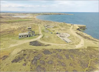  ?? SUBMITTED PHOTO/MARK VOUTIER ?? Seen here is the Chapel Point Battery in Sydney Mines. The Sydney Mines Tourism Developmen­t Society entered the location in a national online crowd funding and awareness campaign in an effort to raise money to help with the restoratio­n of the Chapel...