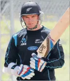  ?? Photo: FAIRFAX NZ ?? New Zealand team to face Jamaica Selection XI: Peter Fulton (c), Tom Latham, Hamish Rutherford, Luke Ronchi, BJ Watling, Jimmy Neesham, Ish Sodhi, Mark Craig, Neil Wagner, Trent Boult, one local player to be added. Battle ready: Tom Latham is out to...