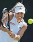  ?? FOTO: DPA ?? Ein Start zum Darauf-Aufbauen: Angelique Kerber.