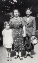  ??  ?? Happier days: Henry Wermuth with his mother Ida and younger sister Hanna