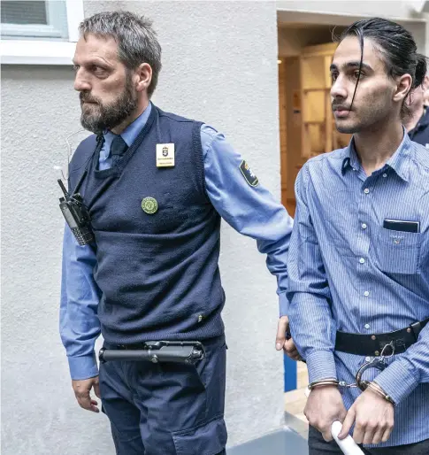  ??  ?? Tishko Ahmed vid första dagen i hovrätten i Göteborg om mordet på Wilma Andersson. Rättsinsta­nsen går nu in och ändrar Uddevalla kommer överklaga domen till Högsta Domstolen.