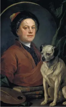  ?? TATE ?? William Hogarth, The Painter and his Pug, 1745