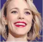  ??  ?? Rachel McAdams